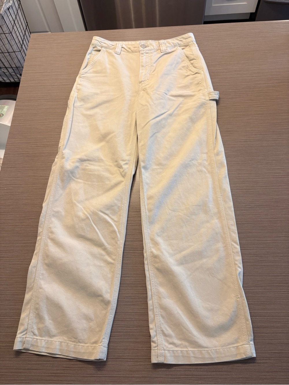 ARITIZA TNA Cream Greenwich Wide-Leg pant